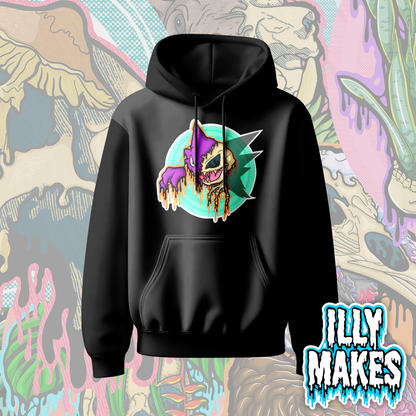 Drippy Haunting Ghost Skull Hoodie
