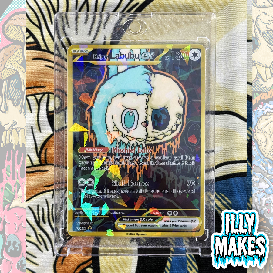 Custom Drippy Labubu EX Trading Card